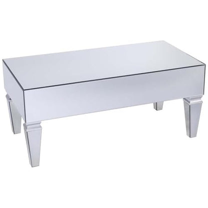 SEI Furniture Darien Contemporary Mirrored Storage Coffee Table