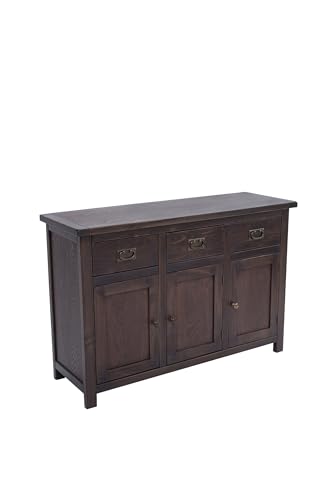 Solid Wood Long Sideboard Measuring 47" x 16" x 32" - MS405 (Dark Coffee), view 6