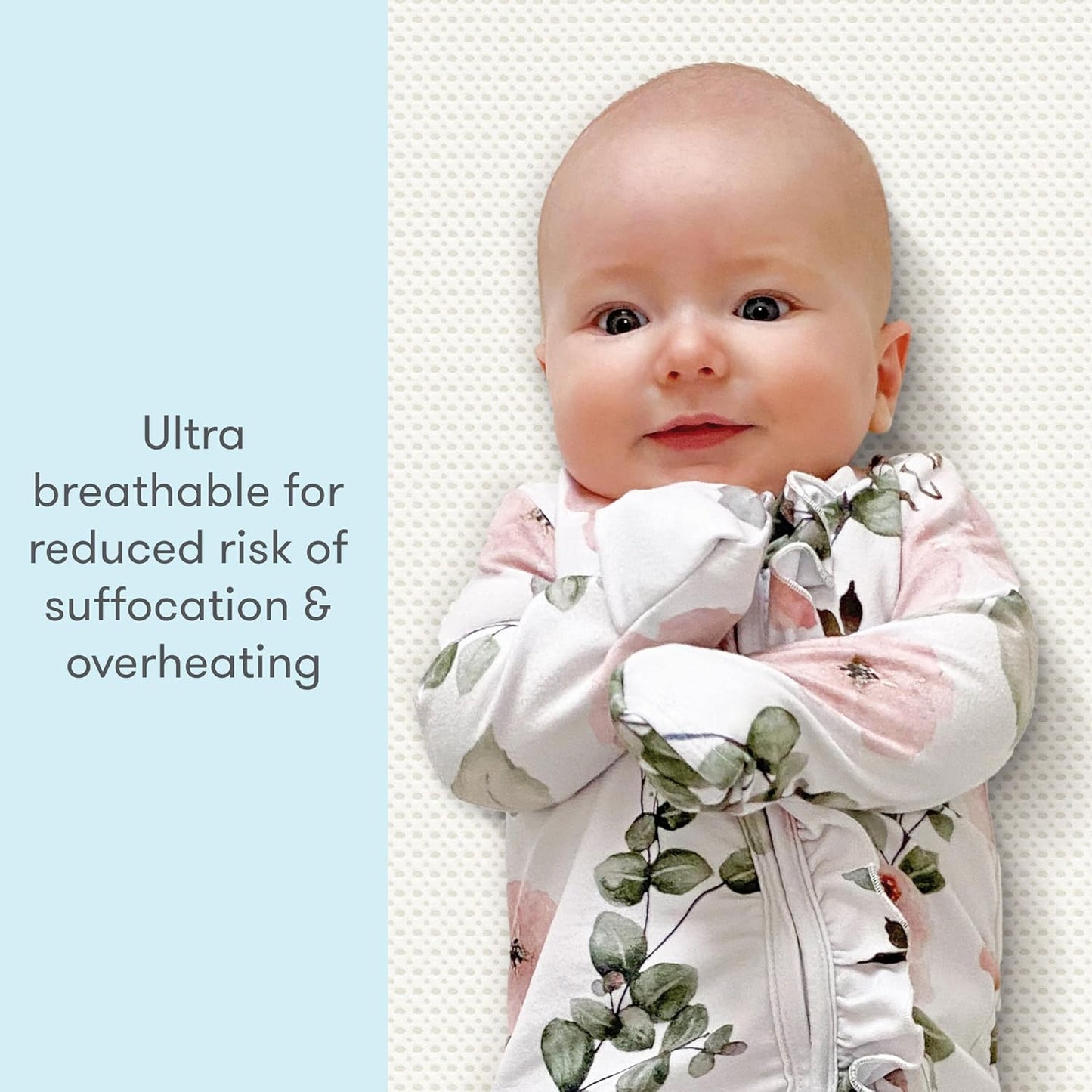 Mini Crib Mattress 24" X 38" - Ultra-Breathable Proven to Reduce Suffocation Risk, 100% Washable - Removable Cover Included, GREENGUARD Gold