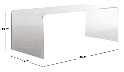 Safavieh Home Collection Atka Coffee Table, Clear