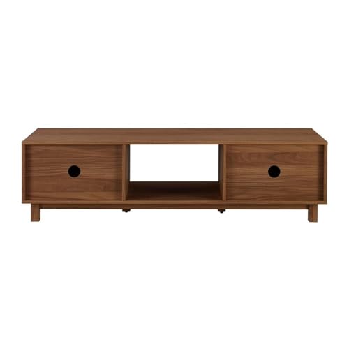 Arundo Fluted TV Stand for TVs up to 65 Inches, 58" TV Stand, Mocha