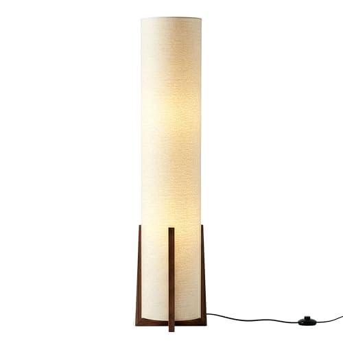 Parker Paper Lantern Floor lamp, 48 Inch Tall Lamp with Wood Frame, Asian Design for Bedroom, Decorative Tower Shade Lamp for Living Rooms & Offices, Great Living Room Décor