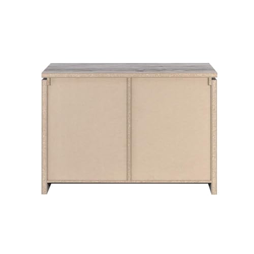 Grey Driftwood 2 Door Accent Cabinet