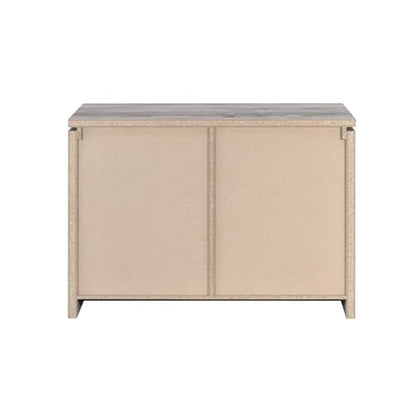 Grey Driftwood 2 Door Accent Cabinet