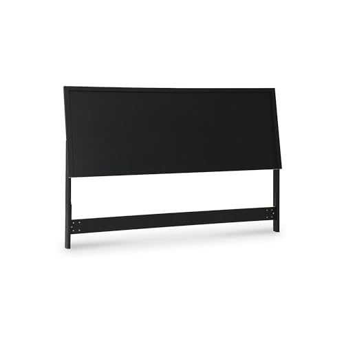 Danziar Modern Panel Headboard for Bedroom, Queen, Black, view 2