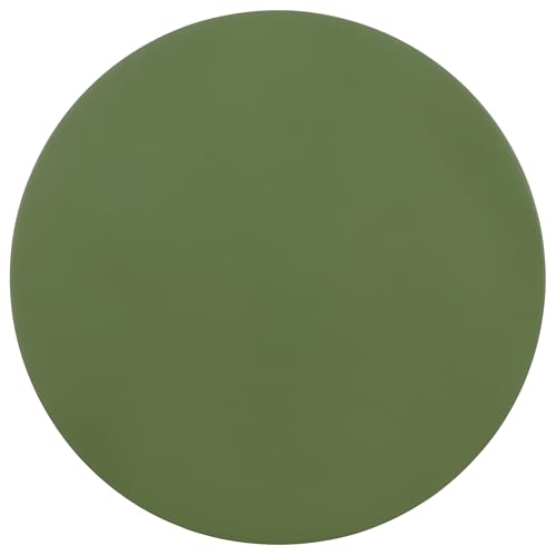 SAFAVIEH Furniture - Bonti Accent Table - Green - Solid Wood Pedestal Side Table - Round Top Modern Design - Fully Assembled - Ideal for Living Room, Bedroom, 14" W x 14" D x 22" H (ACC3269A)