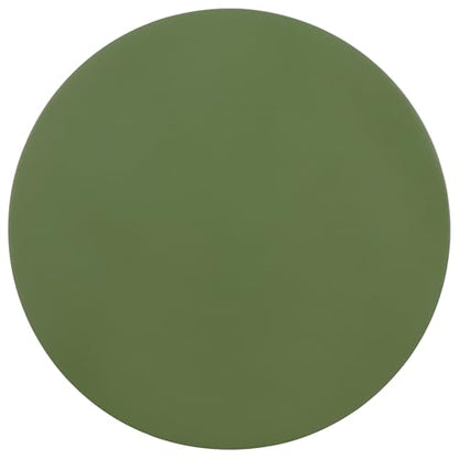 SAFAVIEH Furniture - Bonti Accent Table - Green - Solid Wood Pedestal Side Table - Round Top Modern Design - Fully Assembled - Ideal for Living Room, Bedroom, 14" W x 14" D x 22" H (ACC3269A)
