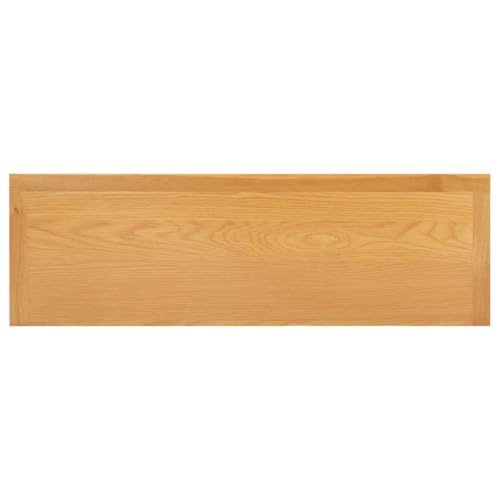 Solid Oak Wood Chest of Drawers 6 Drawer 41.3x13.2x28.7 Inches, view 8
