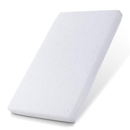 Baby Bassinet Mattress Pad, 36.5" x 25" x 2" Dual Sided Gel Memory Foam Mattress with Removable Soft Cover Fit for Dream On Me Nest/Zodiak/Zoom Portable, Pamo Babe Deluxe and Baby Trend Playard