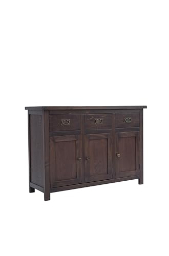 Solid Wood Long Sideboard Measuring 47" x 16" x 32" - MS405 (Dark Coffee), view 5