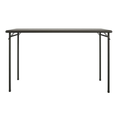 20" x 48" Vinyl Top Folding Table, Black