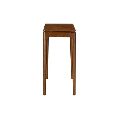 Mingle 47-Inch Console Table, Modern Solid Wood Entryway Table with Hidden Drawer, Waterproof & Heat Resistant, Narrow Table for Hallway, Living Room & Foyer, Dark Walnut