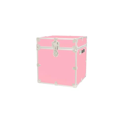 Classic Cube Trunk - Home Storage Box, College Footlocker and Seating - 18"x18"x20", 1500+ lbs Capacity, Many Colors, Soft-Close Lid. USA Made Secure Dorm Furniture & Organization