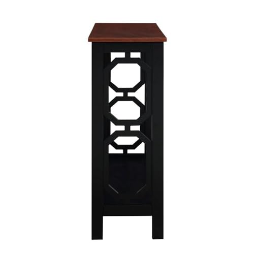 Omega Console Table, Cherry Top / Black Frame