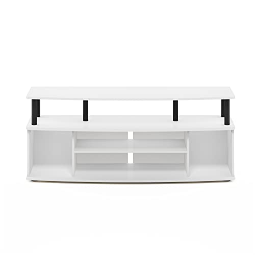 Jaya 4-Tier TV Stand for TV up to 55 Inch, White, view 7