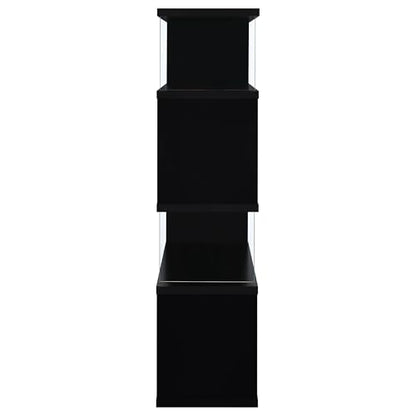Coaster Emelle Open Display Bookshelf with Tempered Glass Black 800340, view 6