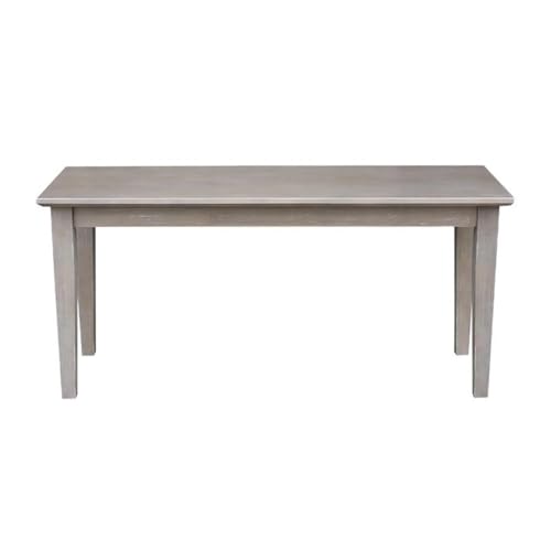 International Concepts Shaker Styled Bench, Washed Gray Taupe