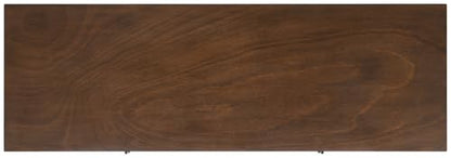 SAFAVIEH Sorrel TV Stand for up to 55" Flatscreen – Brown, 2 Doors with Interior Storage, 2 Open Shelves, Entertainment Media Console (MED5701C)