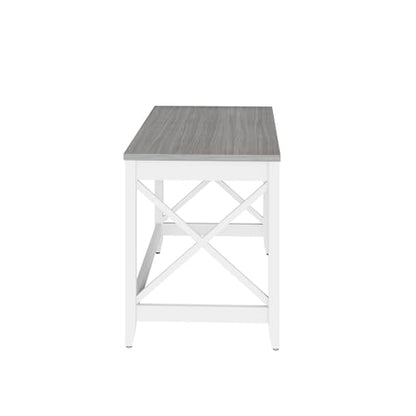 Home Office Desk, 47"x23"x29", Stylish Rustic Vintage Farmhouse Table, view 6