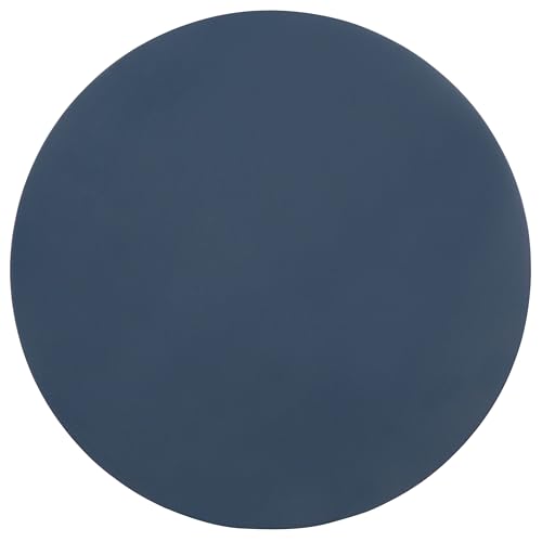 SAFAVIEH Furniture - Rue Accent Table - Navy Blue - Solid Wood Pedestal Side Table - Round Top Modern Design - Fully Assembled - Ideal for Living Room, Bedroom, 12.5" W x 12.5" D x 24.5" H (ACC3266A)