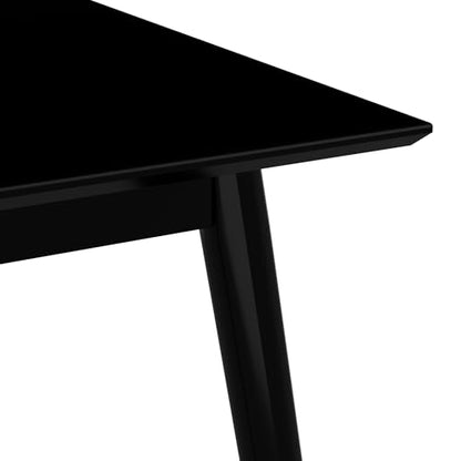 Mid Century Modern 48 Inch Dining Table, Black, view 7