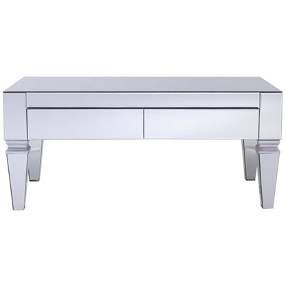 SEI Furniture Darien Contemporary Mirrored Storage Coffee Table