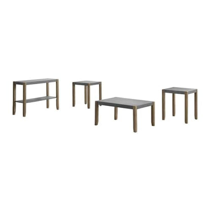 Newport Living Room Set, Concrete Gray