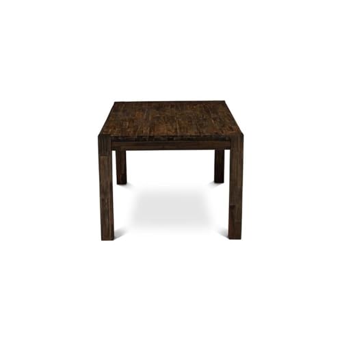 LM7-07-T Lismore Modern Dining Table - Rectangle Rustic Farmhouse Table, 40x72 Inch, Jacobean