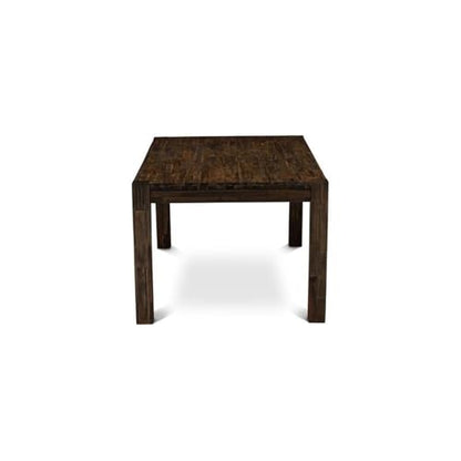 LM7-07-T Lismore Modern Dining Table - Rectangle Rustic Farmhouse Table, 40x72 Inch, Jacobean