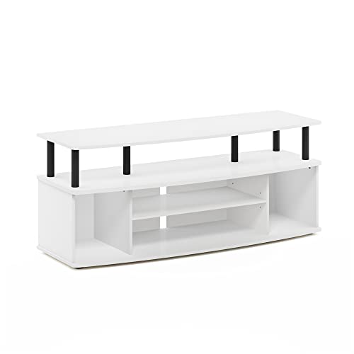 Jaya 4-Tier TV Stand for TV up to 55 Inch, White, view 6