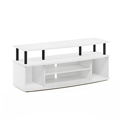 Jaya 4-Tier TV Stand for TV up to 55 Inch, White, view 6