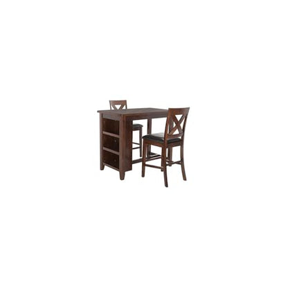 Safavieh Home Collection Everest 3 Piece Pub Set Mahogany and Black