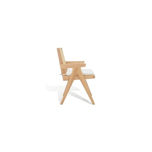 SAFAVIEH Couture Collection Colette Tropical Coastal Natural Solid Wood Rattan Armchair