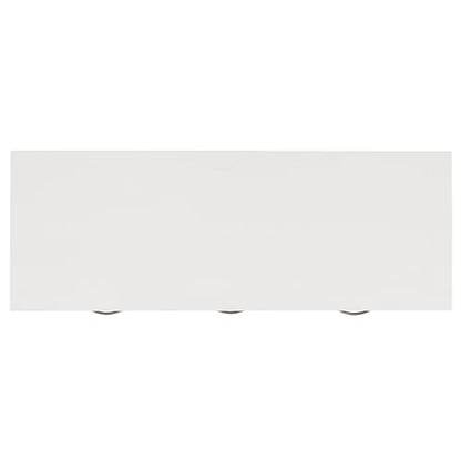 SAFAVIEH Home Collection – Cindy White Console Table with Three Drawers, French Farmhouse Storage Console, Tapered Leg Design (AMH6568C)
