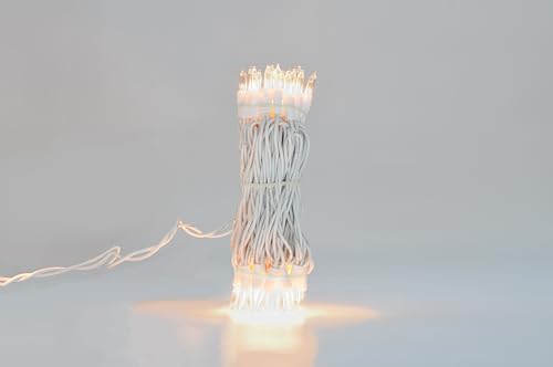 300 Lt String to String Lights, Clear, White Wire