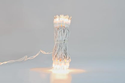 300 Lt String to String Lights, Clear, White Wire