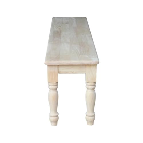 International Concepts BE-72S Shaker Style Bench, Unfinished, view 5