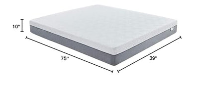Bliss Twin Mattress, 10 Inch Gel Memory Foam Twin Mattress in a Box, view 3