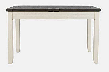 Jofran Madison County Solid Pine Wood Farmhouse Desk with USB Charging, view 6