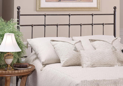 Providence Traditional King Metal Spindle Headboard in Antique Bronze