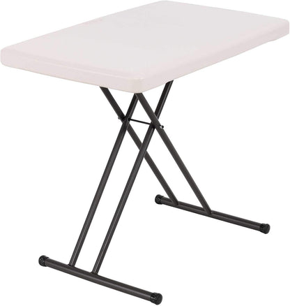 28240 Adjustable Folding Laptop Table TV Tray, 30 Inch Almond
