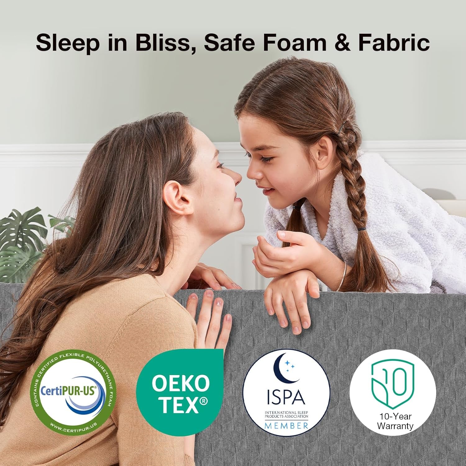 Twin Mattress for Kids, 5 Inch Twin Size Mattresses with Gel-Infused Memory Foam & Pressure-Relieving Foam for Cool Touch & Edge Support Mattress in a Box Certipur-Us Certified