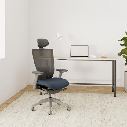 T50 Ergonomic Office Chair : High Performance Home Office Chair with Adjustable Headrest, Lumbar Support, 3D Armrest, Seat Depth, Mesh Back Computer Chair, Alternative Gaming Chair (Black)