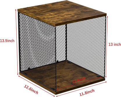 2 Cubes of Record Holder Shelf Storage Furniture - DIY Stackable 80-110 Vinyl Album Visualize Storage Box Cube - Natural Wooden Organizer Crate Cabinet
