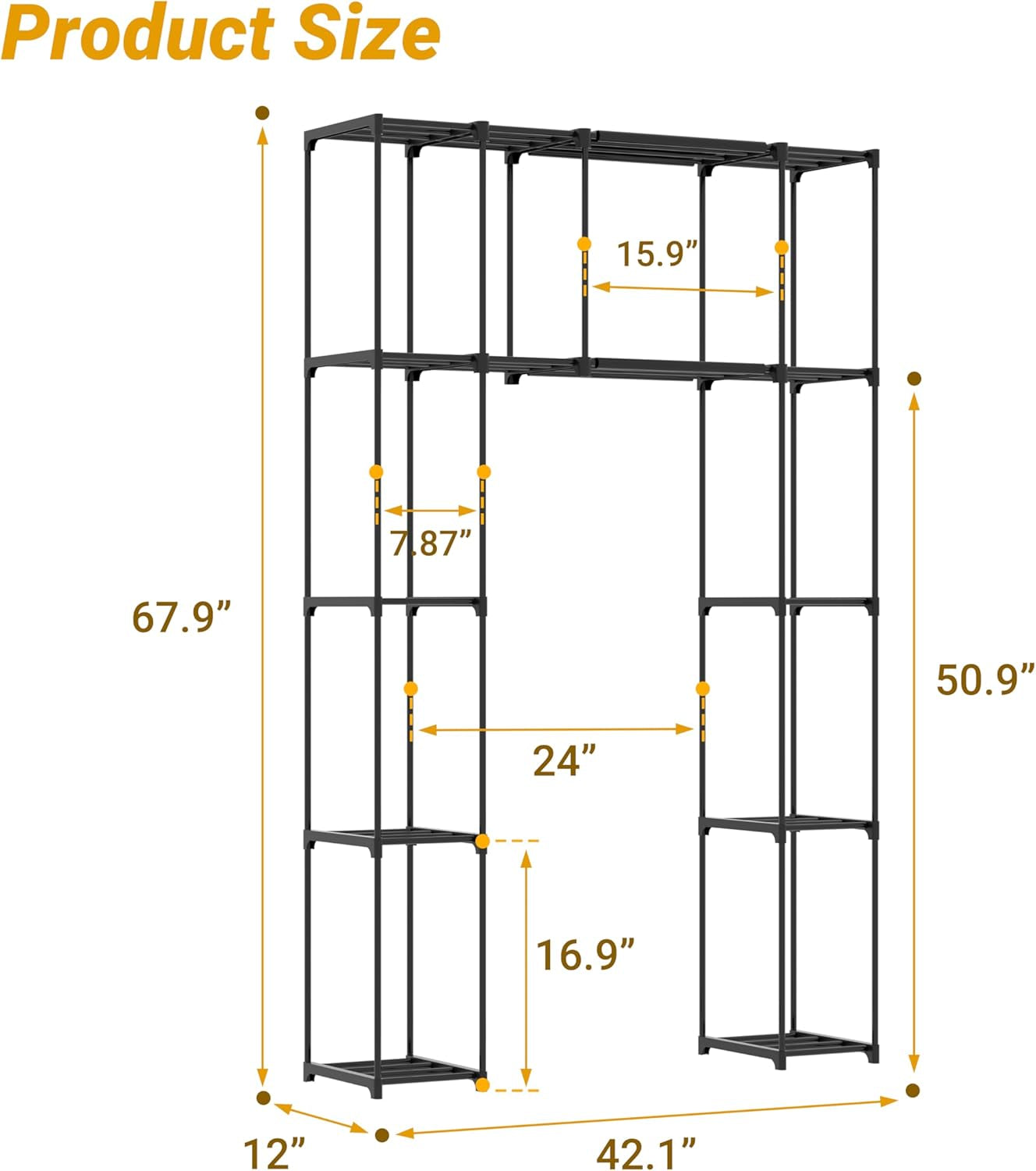 over the Toilet Storage Cabinet, Premium Bathroom Organizer and Storage Shelves for Small Spaces, Space-Saving Bathroom Shelving Units