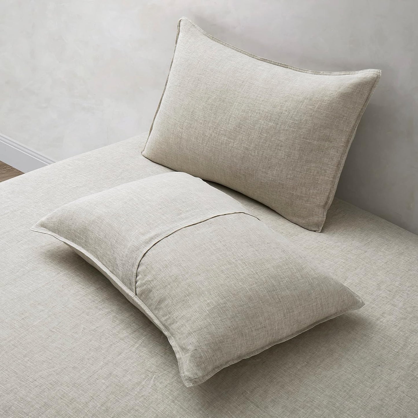 100% Linen Pillowcases Set of 2, King Size 20" X 36" Pillow Case, Linen Pillow Sham