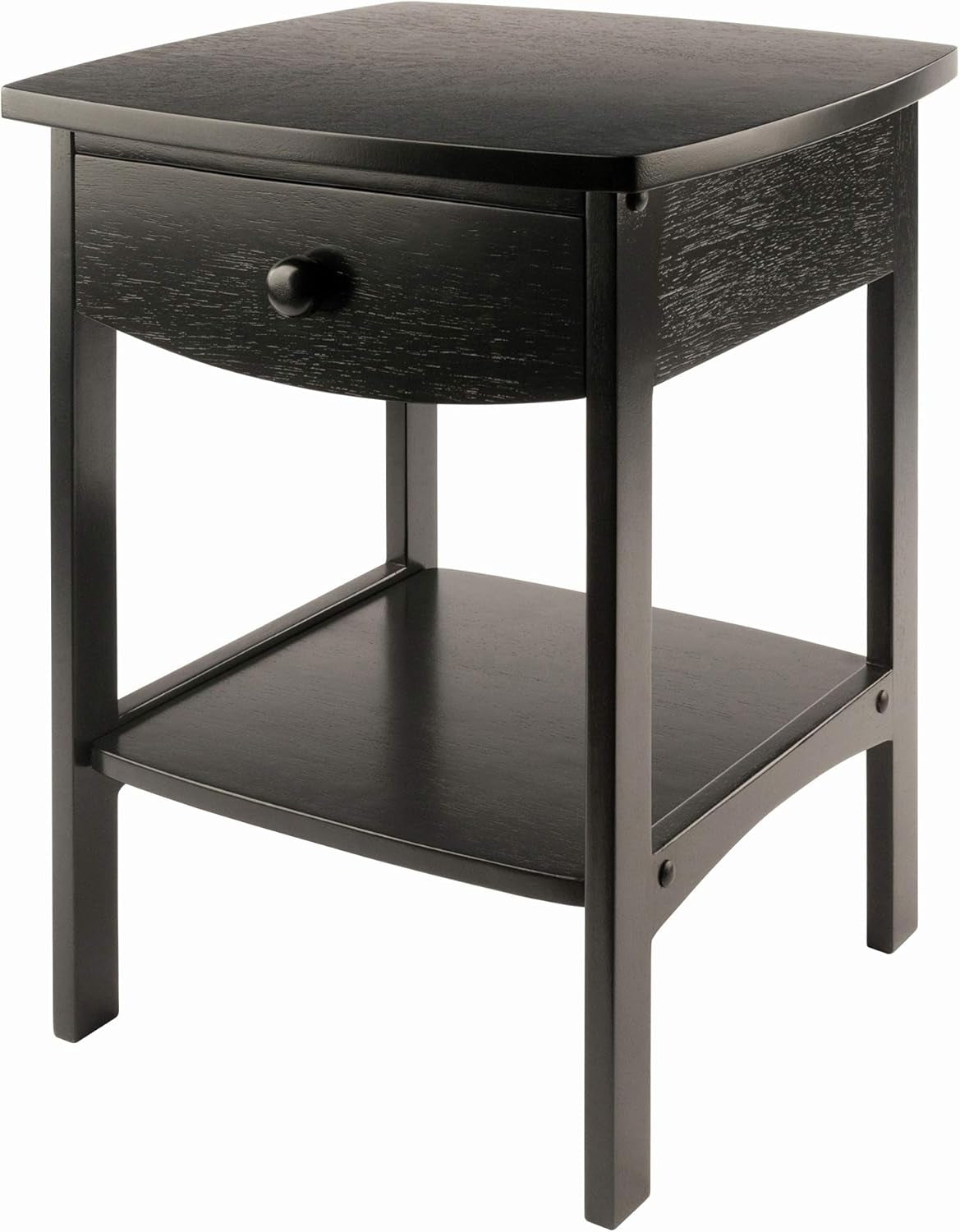 Claire Accent Table, 18 In, Black