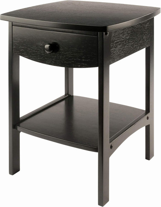 Claire Accent Table, 18 In, Black