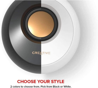 Pebble 2.0 Usb-Powered Desktop Speakers with Far-Field Drivers and Passive Radiators for Pcs and Laptops (Black)