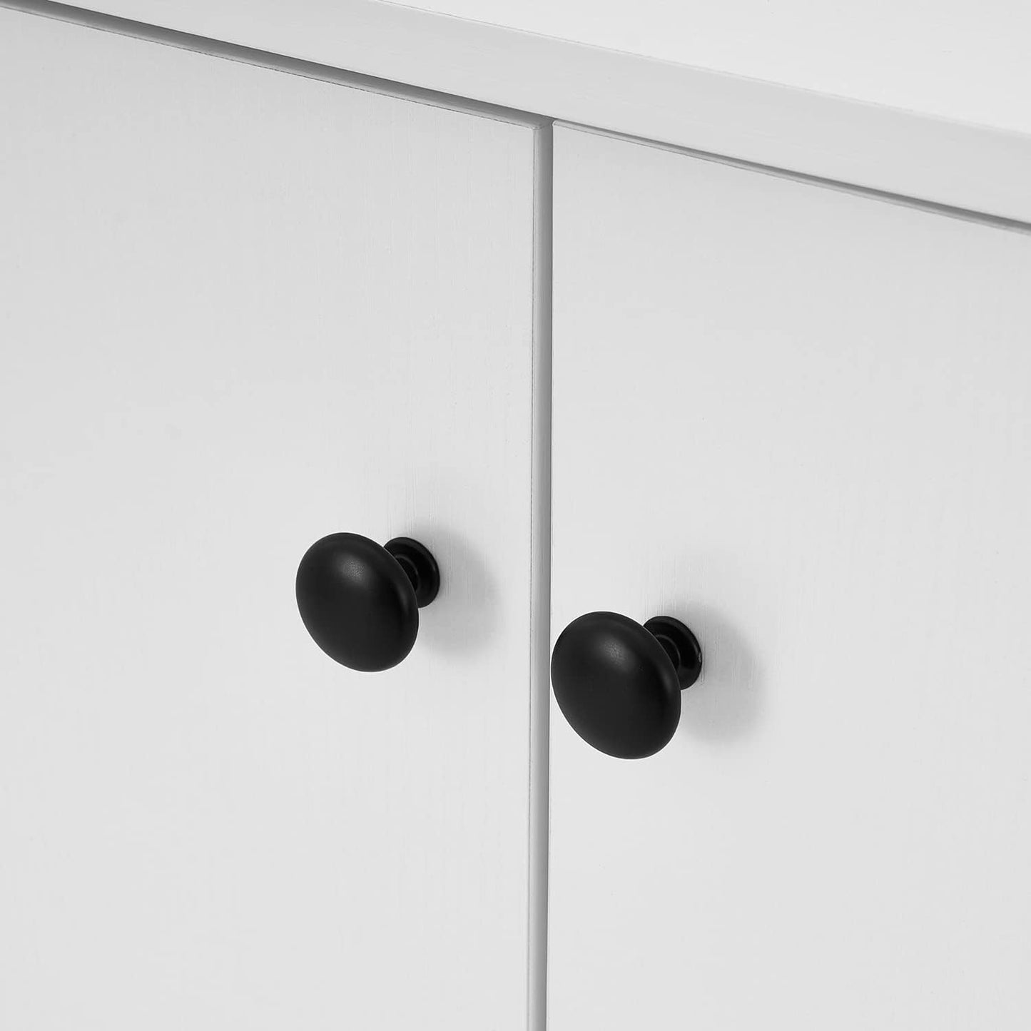 Sideboard Buffet Cabinet Kitchen Storage Cabinet Living Room 4 Doors Console Table (White)